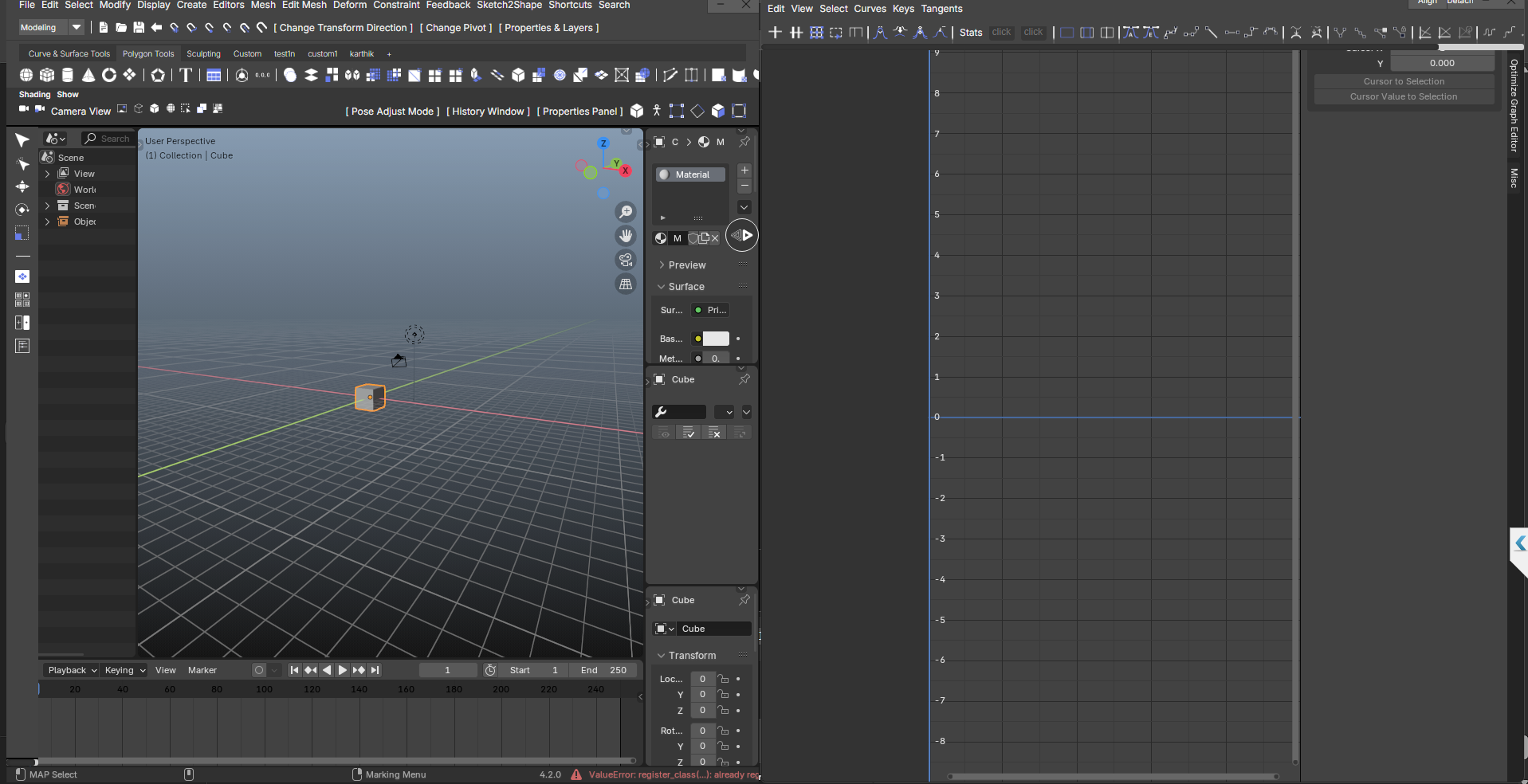 Modelling workspace